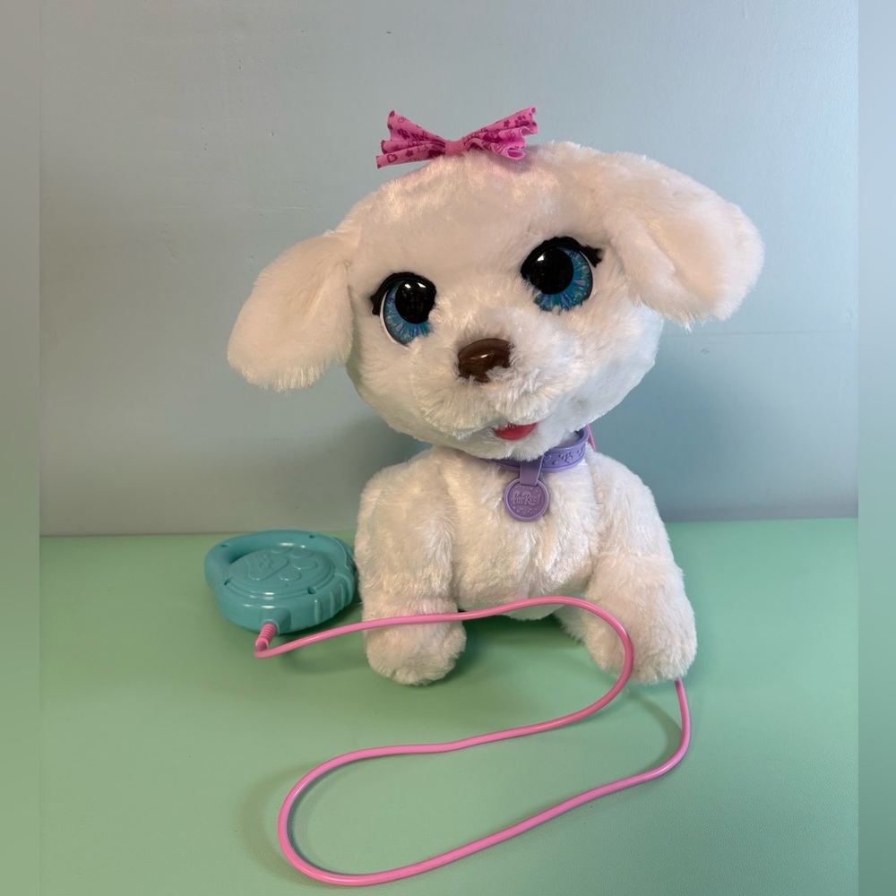 FurReal Go Go My Dancing White Puppy Dog, Kids Interactive Toy, Plush Robot Dog